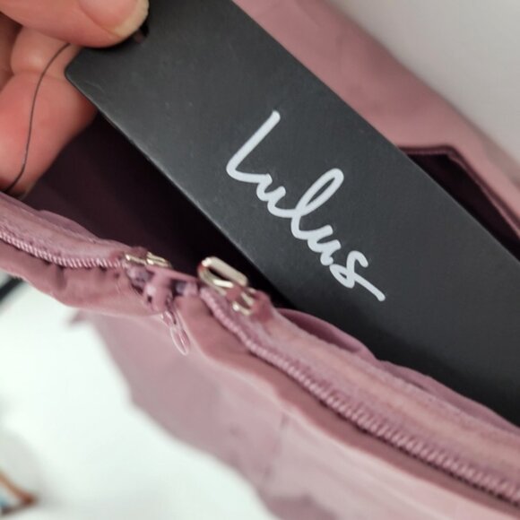 Lulys Elegant Mauve Strapless Dress Size Medium - Picture 5 of 7